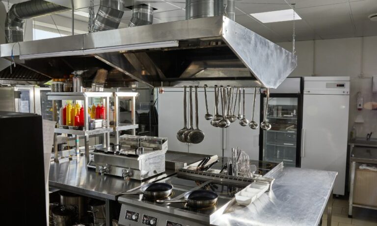 restaurant kitchen after Houston commercial plumbing repair